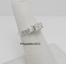 1CT Natural Diamond Solitaire Engagement Anniversary Wedding Ring 14K White Gold