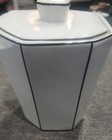 Pre-owned RARE KASSATEX NY Black And White Ceramic Cotton Jar 