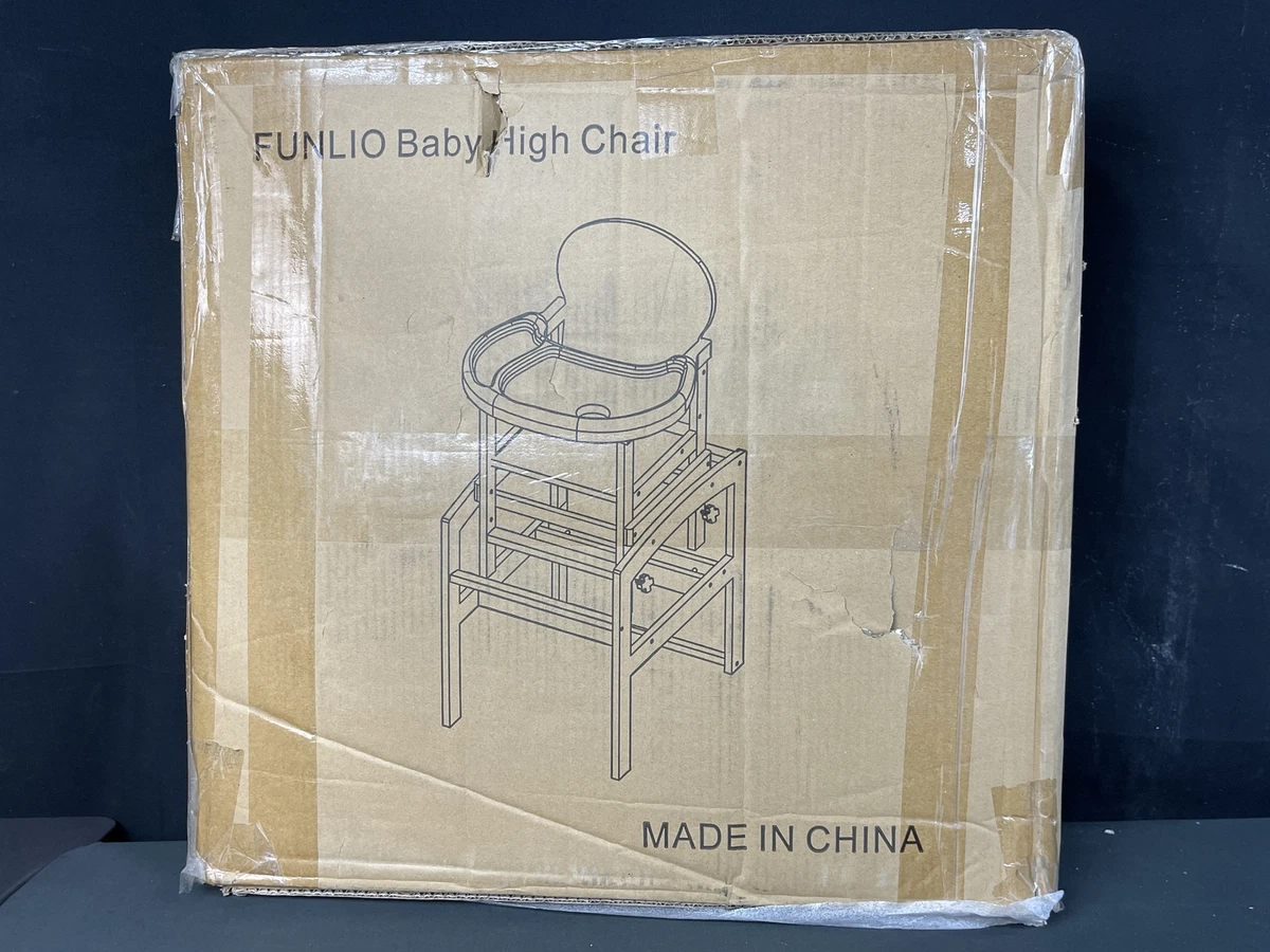 Ebay wooden high deals chair
