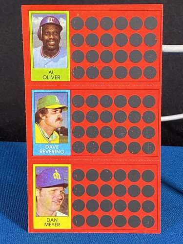 1981 Topps Scratch Off Al Oliver Baseballkarte neuwertig Texas Rangers