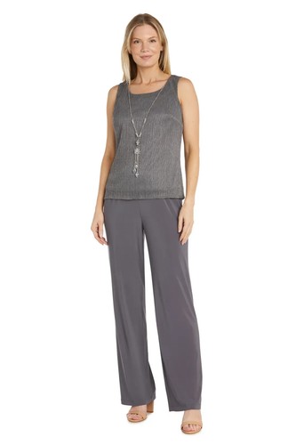 R&M Richards Women's Three Piece Metallic Crinkle Duster - Mother of the Bride - Picture 18 of 49