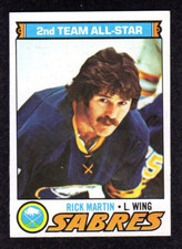 1977-78 Topps #180 Rick Martin All-Star Buffalo Sabres NHL Hockey Card NM