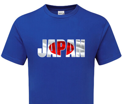 Japan Flagge Tshirt Herren & Damen Euro Fußball-WM Rugby Cup Team National