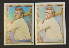 2023 Topps Allen & Ginter Babe Ruth Hot Box Silver Foil + Base 85 Yankees