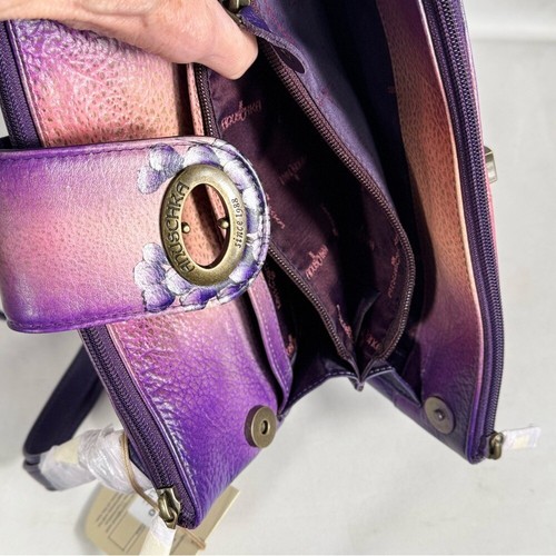 NWT Anuschka hand painted buttery leather, stunningly beautiful vivid colors. - Picture 5 of 15