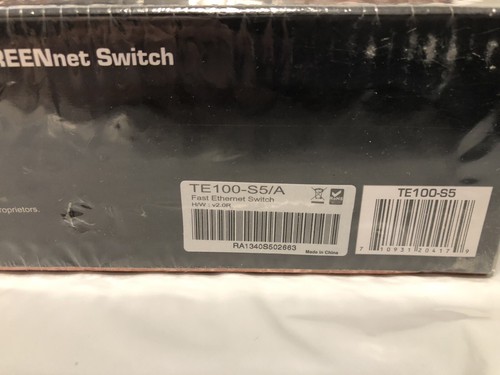 New TRENDnet TE100-S5. 5 Port 10/100 Mbps GREENnet Desktop Switch - Picture 4 of 7