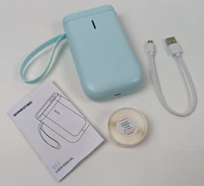 NIIMBOT D11 Label Maker Thermal Print w/Tape Wireless and Rechargeable Green NEW