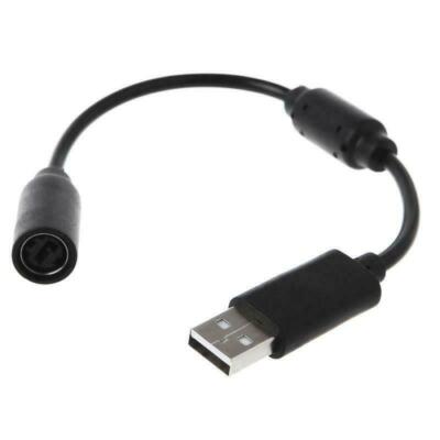 Dongle USB Breakaway Adapter Cable Replacement for Xbox 360 Wired Controllers