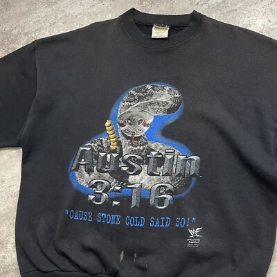 VTG 90s WWF WWF STONE COLD STEVE AUSTIN 3:16 SWEATSHIRT SIZE XL