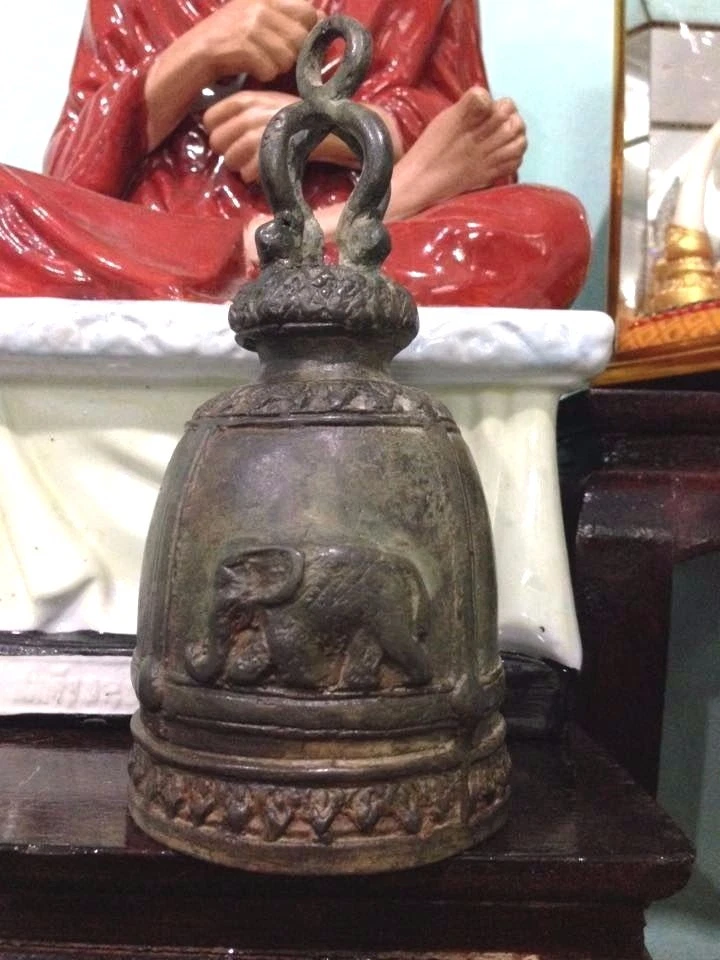 Campana Colgante Templo Buda Sonido Elefante Iglesia Cena Maestro Clapper Timbre   Foto 2 de 4