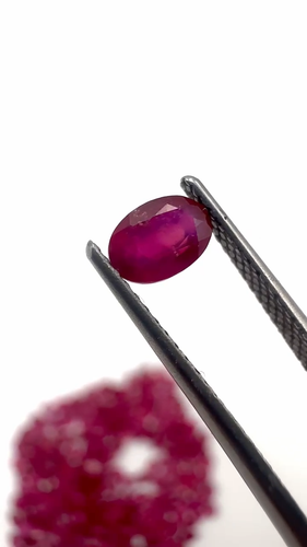 Lab Created Ruby Oval Shape 7x5 mm - Video 1 of 1