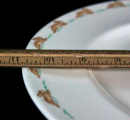 RARO! VINTAGE ROYAL DOULTON BUNNYKINS CUCCETTE DELLA BUONANOTTE 10 5/8 POLLICI PIATTO DA PRANZO NUOVO - Foto 3 di 3