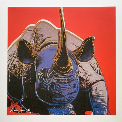ANDY WARHOL RARE 1986 LMTD EDT LRG FINE ART LITHOGRAPH PRINT