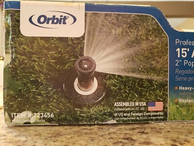 Orbit  2-in Pop-up Spray Head Sprinkler 10-ft-15-ft # 54116, Lot of 3