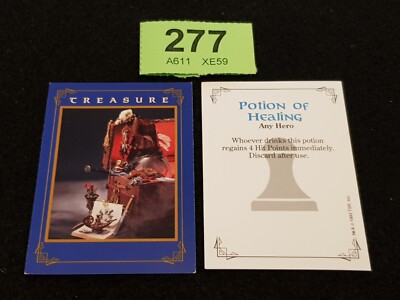 Brettspiel TSR Drache Strike Karten Schatz TRANK DER HEILUNG x2 RPG Fantasy D&D