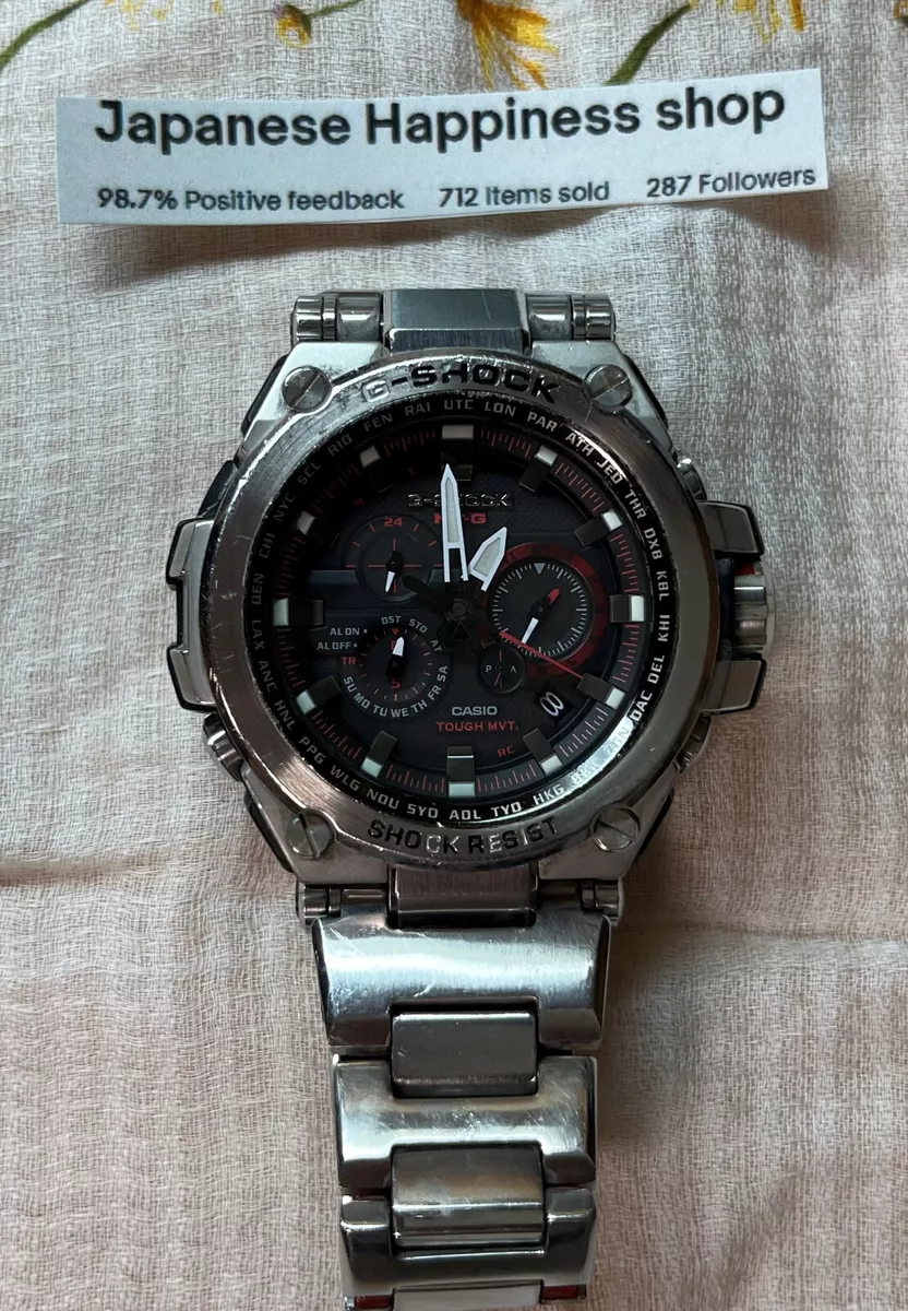 Casio G-Shock MT-G MTG-S1000D Chrono Analog Solar black Watch Movement Japan