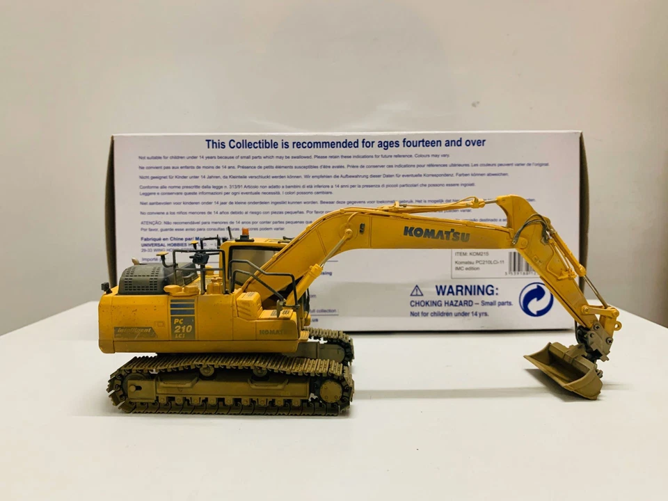 Komatsu PC210LCi-11 Excavator IMC Edition Muddy Version 1:50 DieCast UH8123 New - Image 3 of 4
