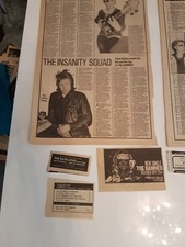 the damed cuttings pack early 1980s sounds magazine plus 1976 gig ad 7 diff 
