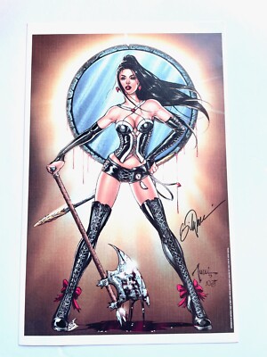 Signed Billy Tucci Calie Liddle Xenescope Grimm's Fairy Tales Print 11X17