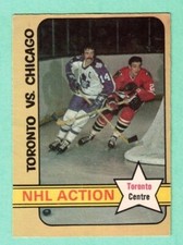 (1) DAVE KEON  1972-73 O-PEE-CHEE # 108 MAPLE LEAFS CREASED CARD (L1296)
