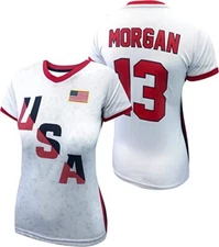 USMNT Official Licensed Player's Game Day Soccer Jersey Alex Morgan 13 White