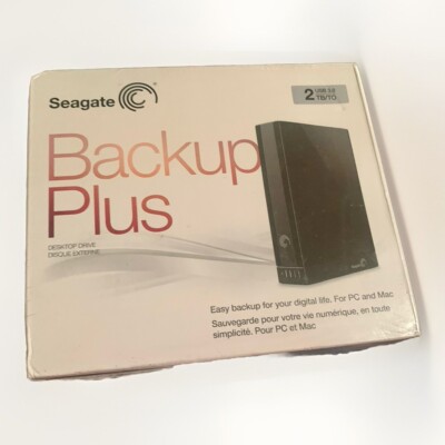 Seagate Backup Plus V1 2TB External 5400RPM (STCA2000100) Portable New Sealed