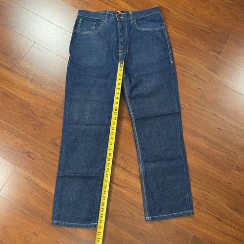 Jeans de mezclilla vintage Gino Green Global Y2K azul con botones coloridos GGG 34x32 - Imagen 12 de 14