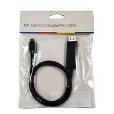 Google USB Type-C to DisplayPort Cable, Black, 3.25 Feet