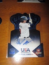 MICHAEL AMDITIS 2015 Panini USA Baseball Crown Royale BLUE Autograph #22/25 AUTO