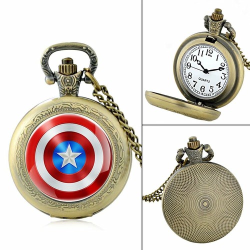 Antique Movie Series Pocket Watch Vintage Quartz Chain Pendant Necklace Gift New - Picture 2 of 46