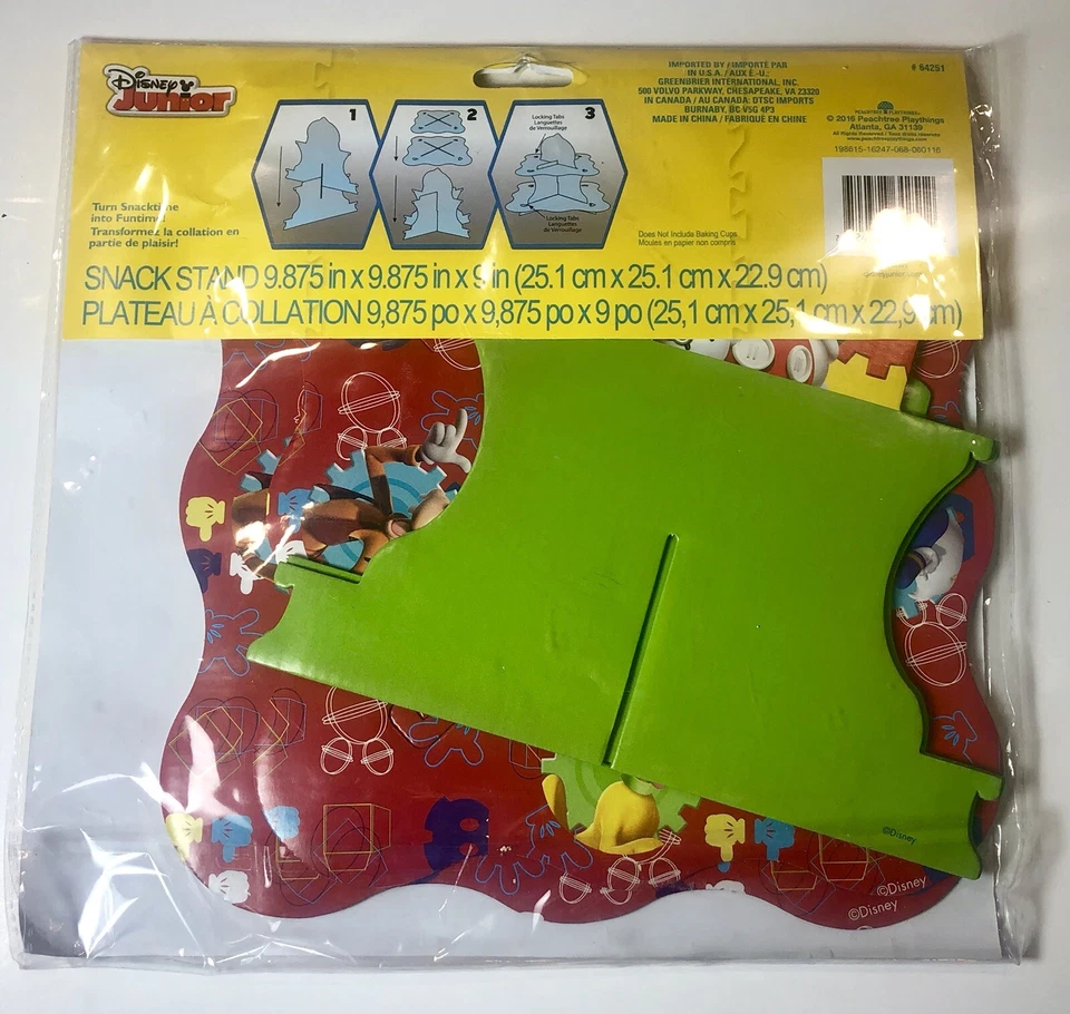 Disney Mickey Mouse Clubhouse Cupcake Stand Holder Kid's Party Serving - Image 2 of 2