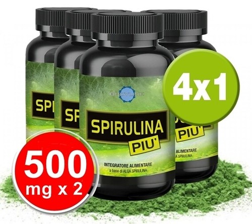 SPIRULINA 4X1 compresse PURE DIETA brucia grassi integratore DIMAGRIRE NOTTE - Foto 2 di 4
