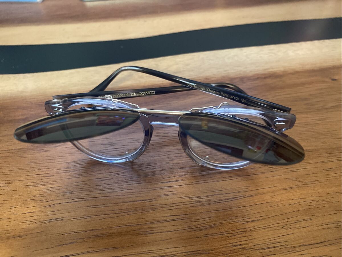 Used OLIVER PEOPLES GREGORY PECK OV 5186 1484 47-23 Round Workman Grey