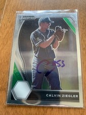 Calvin Ziegler Signed 2021 Prizm Draft Picks Auto Rc New York Mets
