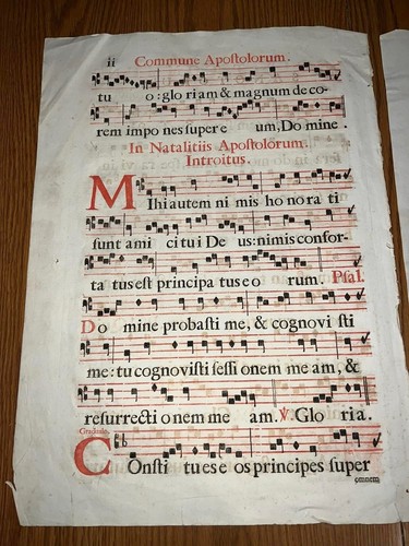18th century antiphonal sheet music Religious in nature 1700s folio size - Picture 5 of 5