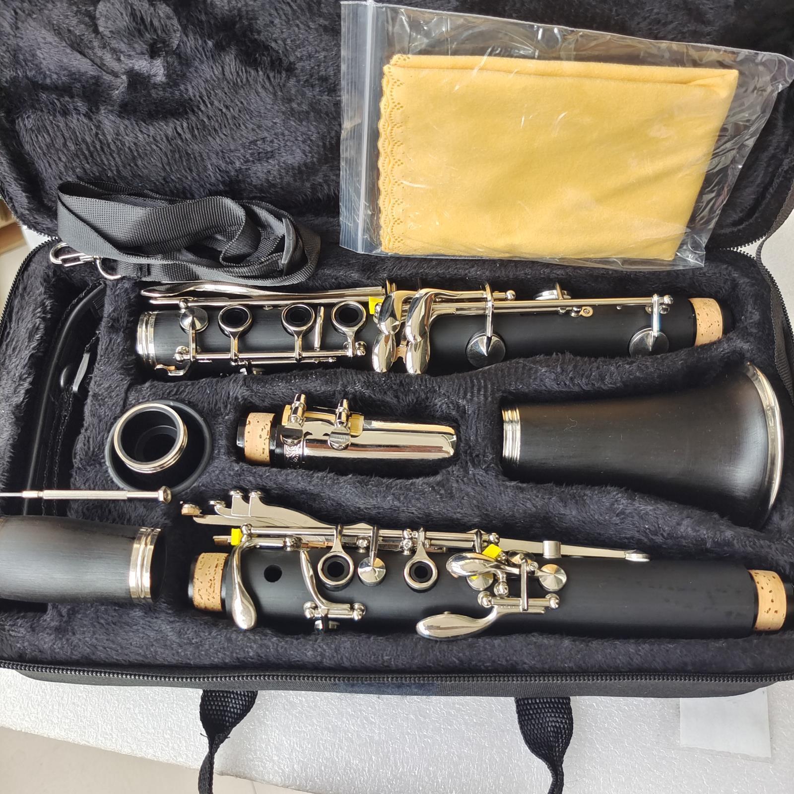 A Key Clarinet With Case Ebonite Band Wind