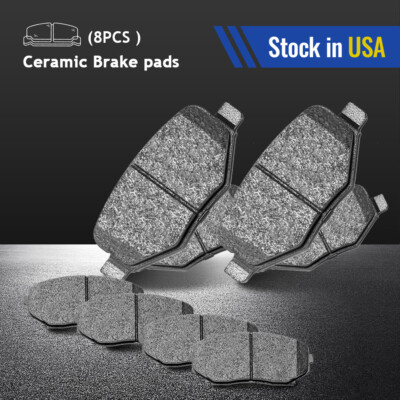 Front and Rear Ceramic Brake Pads For 2011-2014 Ford Edge 2011-2015 Lincoln MKX