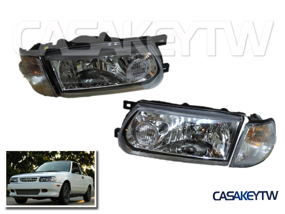 Clear Headlight Corner Honeycomb Grill Kit For 1994~2010 B13 Tsuru — 第 2/4 张图片