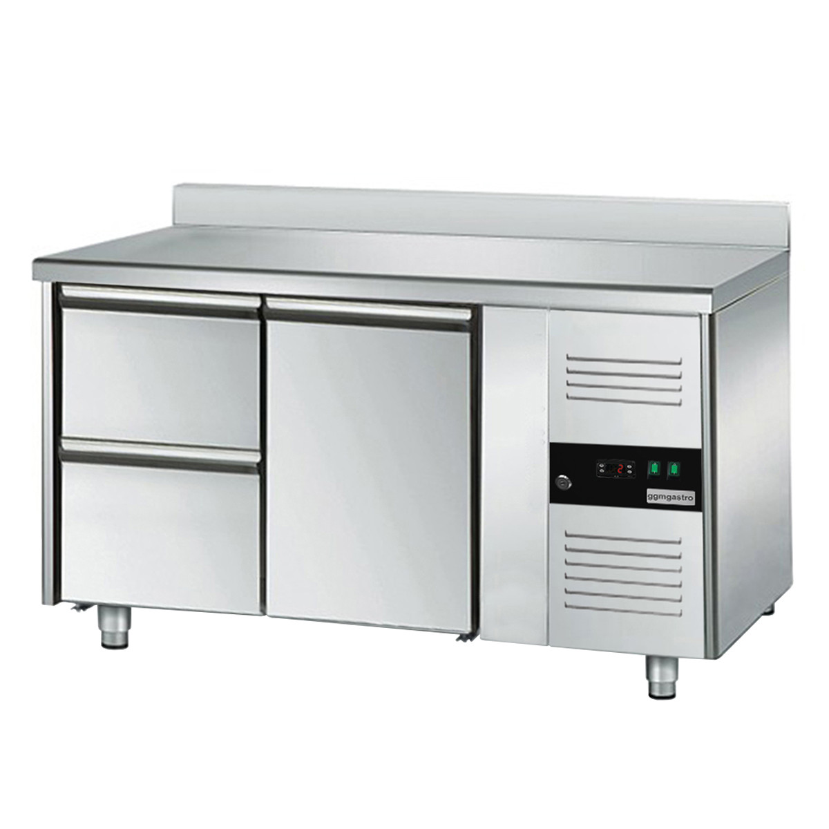 GGM Gastro Kühltisch ECO - 1360x700mm - mit 1 Tür & 2 Schubladen & mit