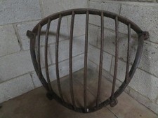GENUINE  CAST IRON HAY RACKS / PLANTER  ‘( REMOVED FROM HORSE STABLE).