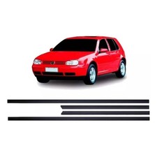 4pc Set Door Molding Trim Side Strips Adhesive Vw Volkswagen Golf Mk4 97-06 Mk 4