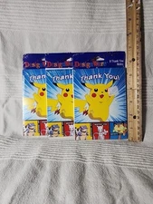 Vintage Pokemon Birthday Party Supplies  Thank You Cards (24 Cards Total) - FS