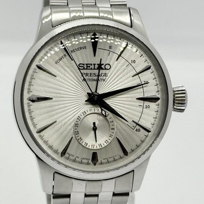 SEIKO セイコープレサージュ4R57-00K0 SEIKO Presage Power Reserve 4R57-00E0 Date Silver | eBay