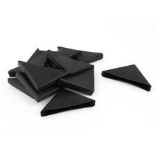 12pcs Triangle Shaped Glass Table Corner Cushion Protection 10mm x 75mm