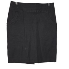 Banana Republic Black Stretch Pocket Straight Business Office Pencil Skirt 4