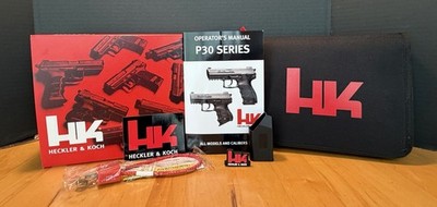 OEM Heckler & Koch HK P30 /P30L Black Soft Case w/ Manual And Mag Loader + More