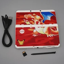 Nintendo New 3DS Pokemon 20th Anniversary Ed. Charizard Plates (USA Seller) READ