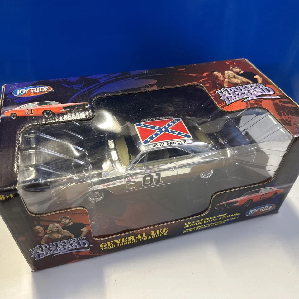 Dodge Charger 1969 Joy Ride Dukes of Hazzard cromado General Lee 1/25 Foto 2 de 4