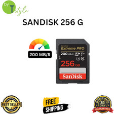 SanDisk Extreme PRO 256GB SDXC UHS-I Memory Card 4K UHD V30 U3 200MB/s HighSpeed