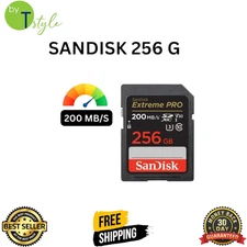 SanDisk Extreme PRO 256GB SDXC UHS-I Memory Card 4K UHD V30 U3 200MB/s HighSpeed
